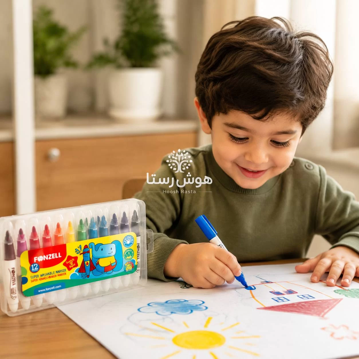 ماژیک فونزل آلمانی ۱۲ رنگ