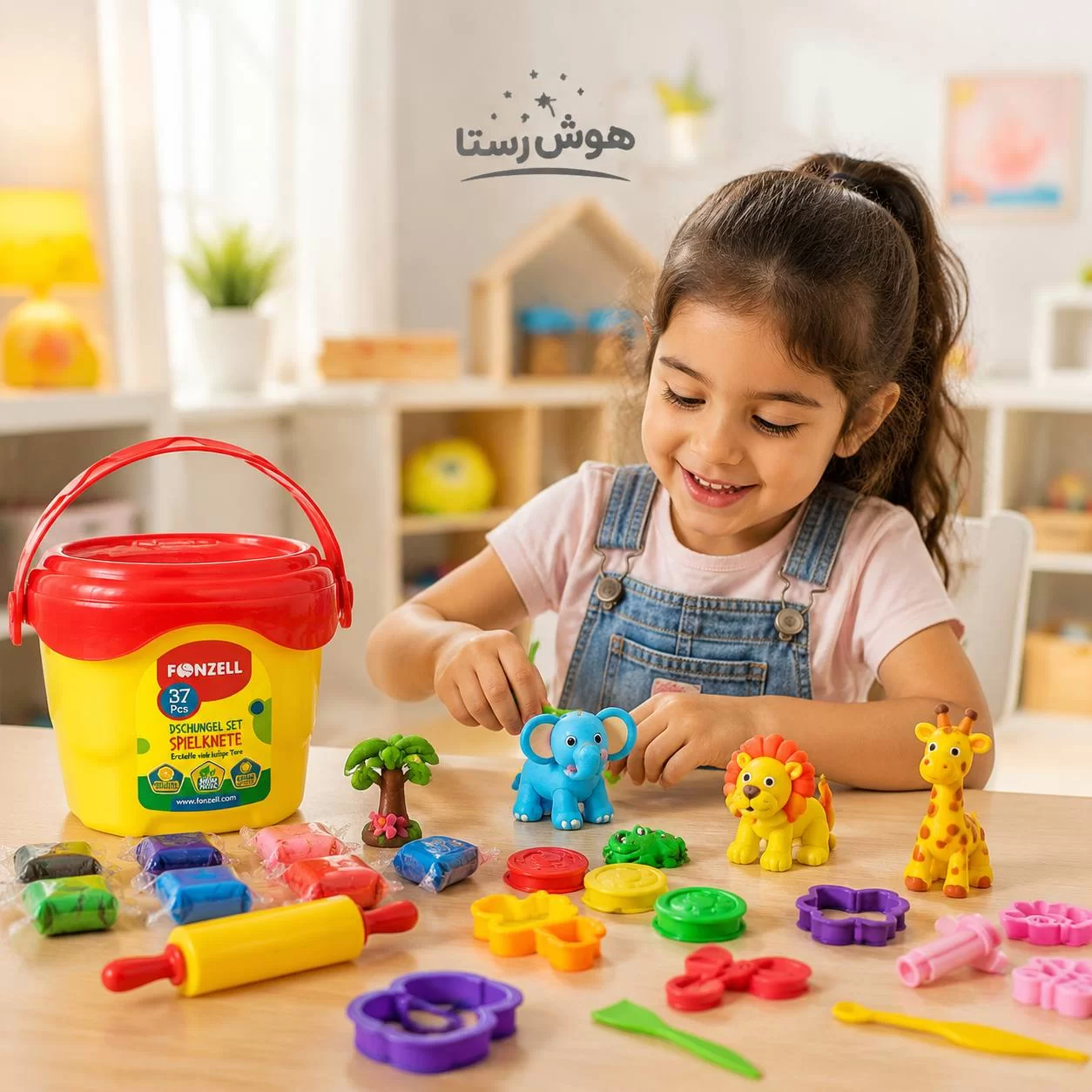 خمیر بازی ۱۰ رنگ فونزل